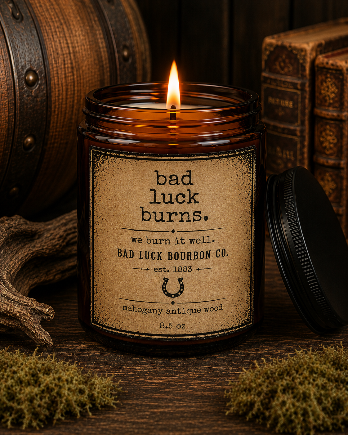 Bad Luck Burns | Mahogany & Teakwood Candle
