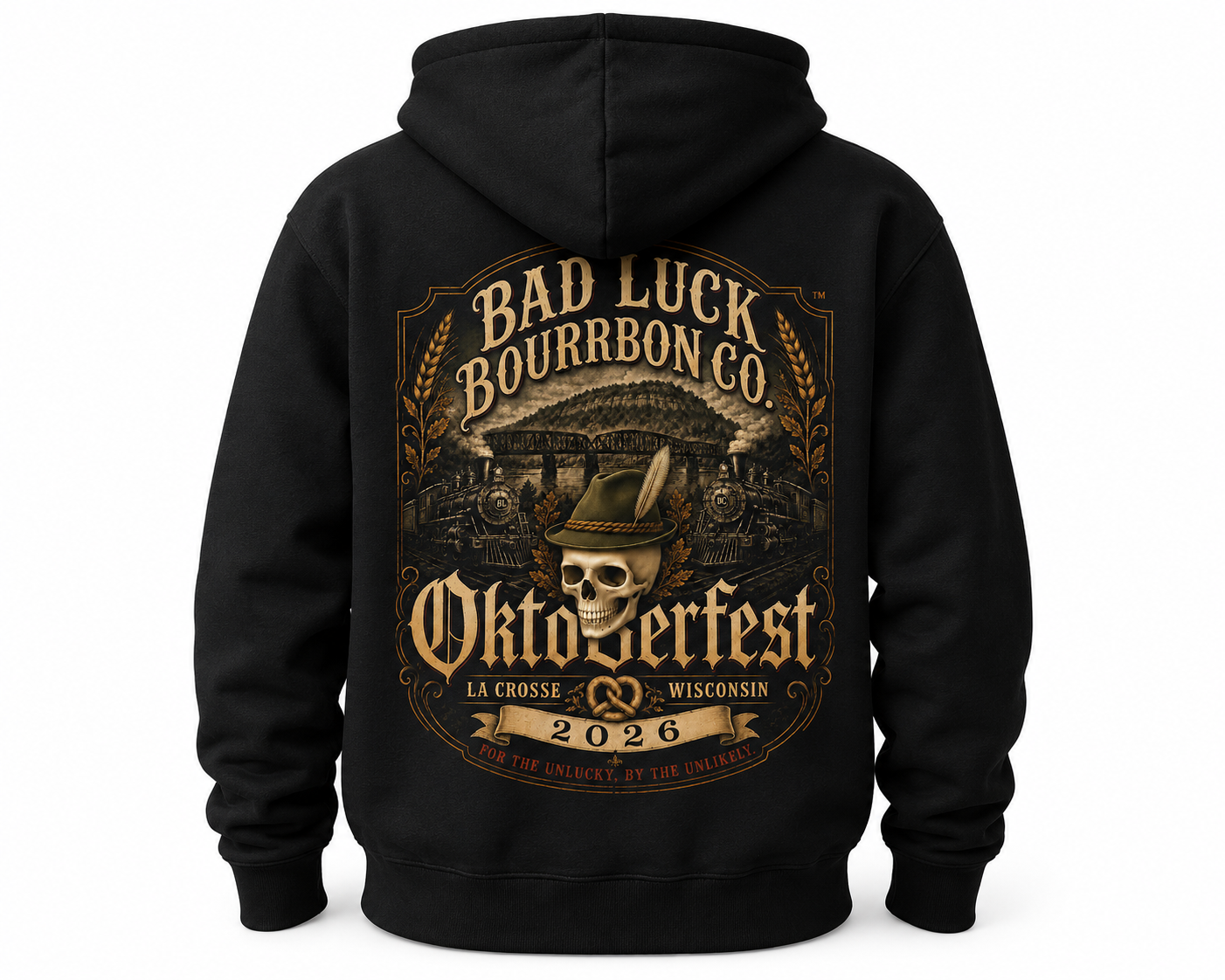 Bad Luck Bourbon Co. Oktoberfest USA Hoodie