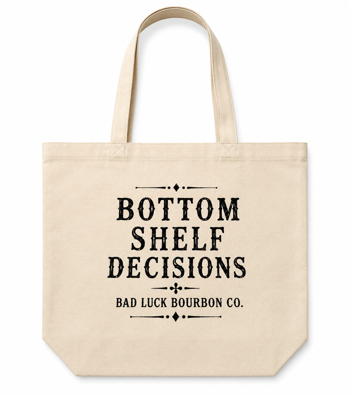 BOTTOM SHELF DECISIONS — Small Batch Canvas Tote