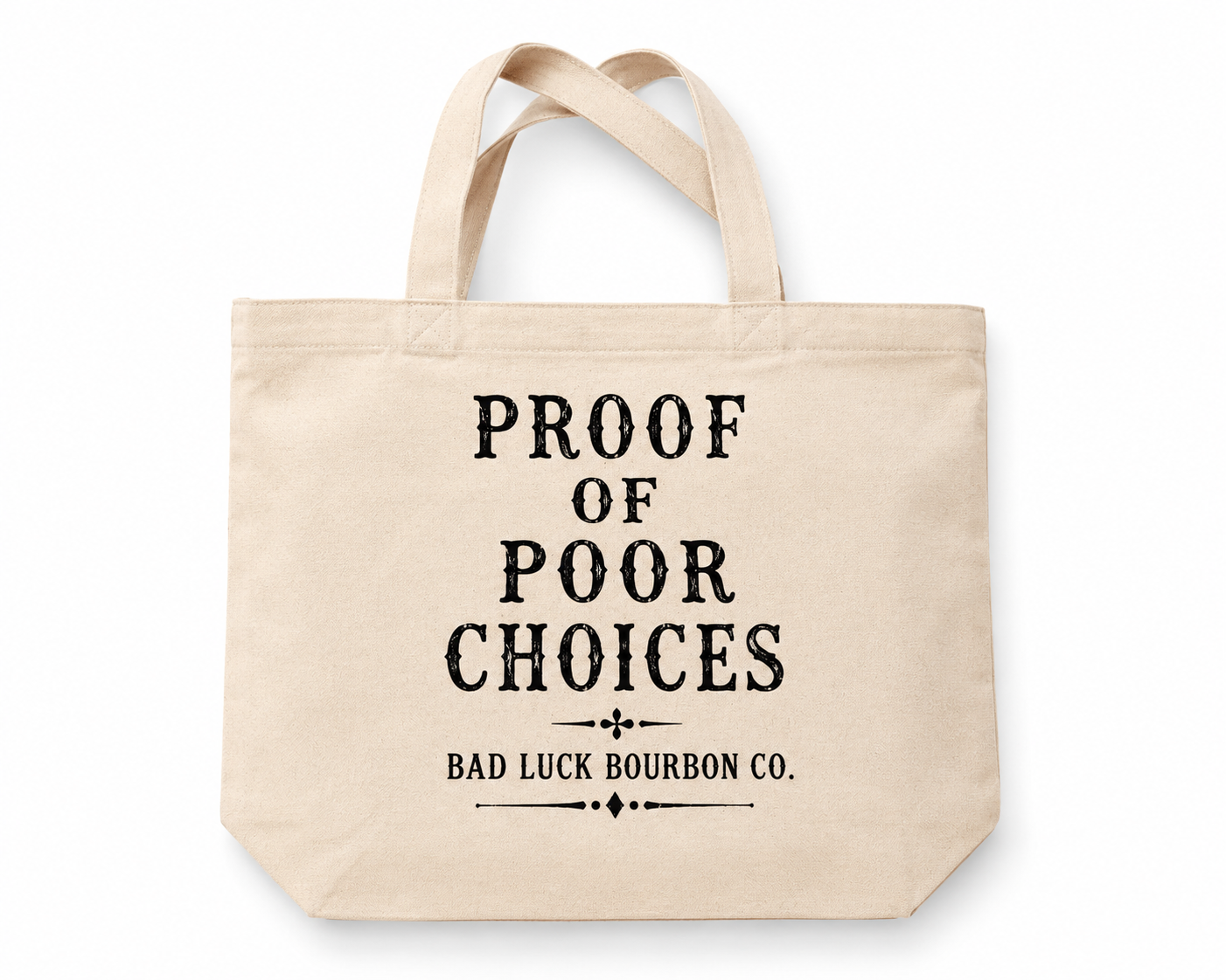 BOTTOM SHELF DECISIONS — Large Small-Batch Canvas Tote