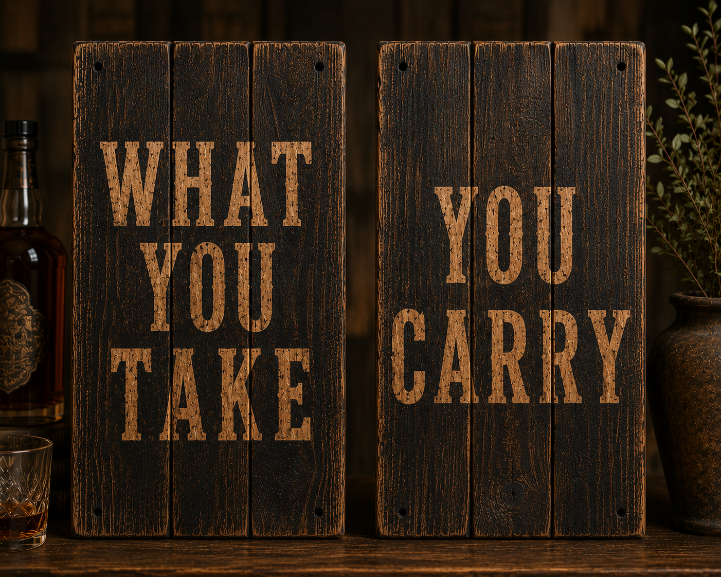 What You Take / You Carry – Handmade Wall Art Set