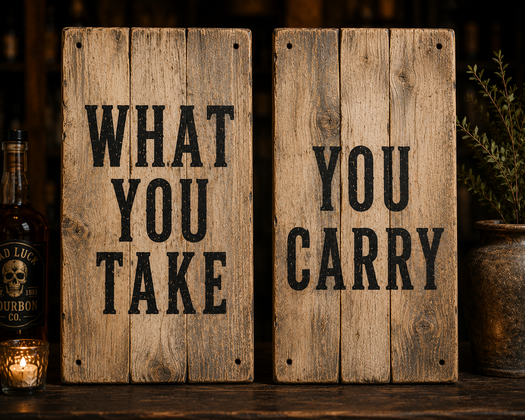What You Take / You Carry – Handmade Wall Art Set