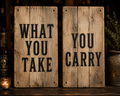 What You Take / You Carry – Handmade Wall Art Set