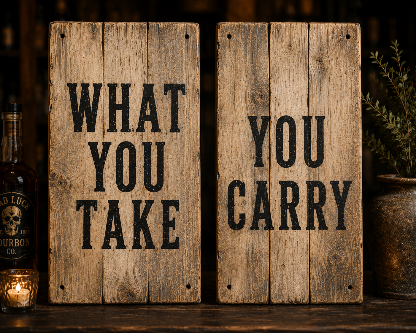 What You Take / You Carry – Handmade Wall Art Set