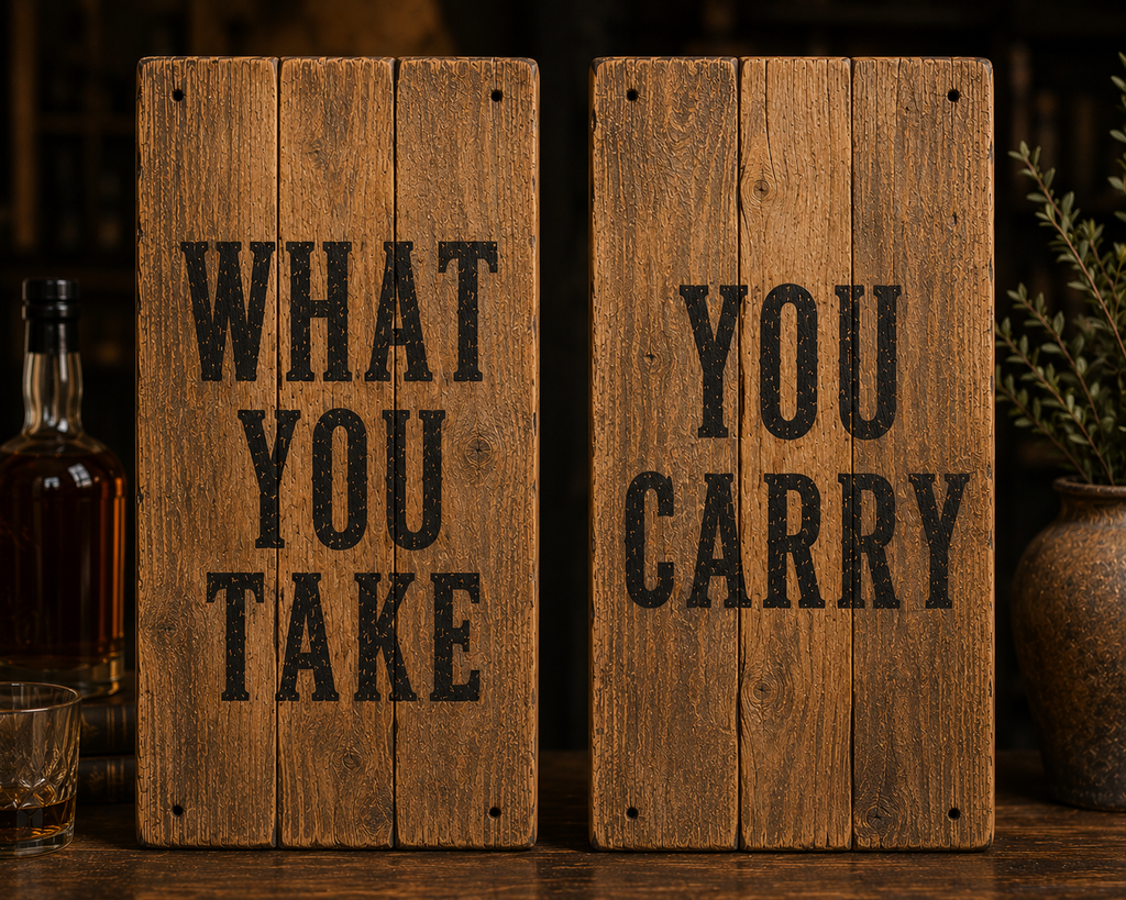 What You Take / You Carry – Handmade Wall Art Set