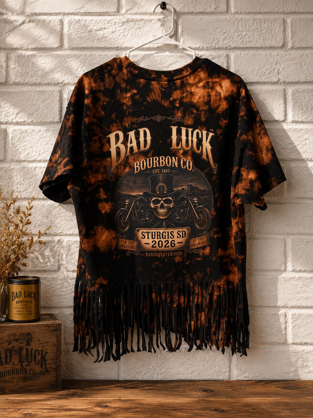 Bad Luck Bourbon Co. – Handmade Heritage Fray Tee